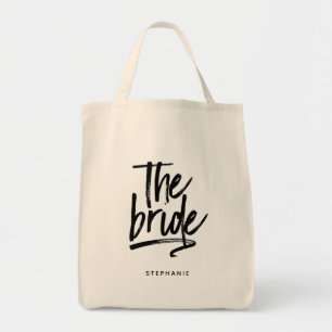 Minimal personnalisé Le Sac fourre-tout de mariée