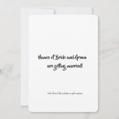 Minimal Photo Save the Date Custom Modern (Dos)