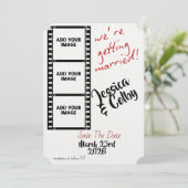 Minimal Photo Save the Date Custom Modern (Debout devant)