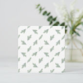 Minimal Pine Corporate Christmas Pattern Kaart (Staand voorkant)