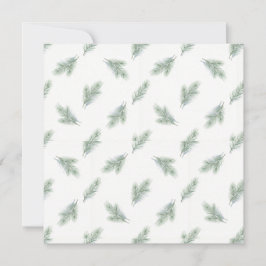 Minimal Pine Corporate Christmas Pattern Kaart