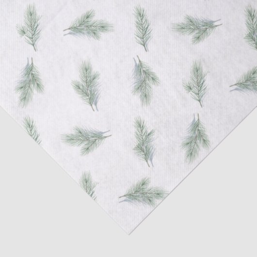 Minimal Pine Corporate Christmas Pattern Tissuepapier (Detail)