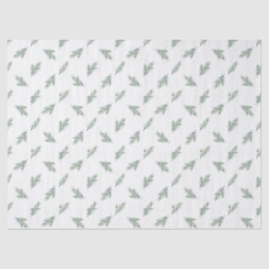Minimal Pine Corporate Christmas Pattern Tissuepapier (Voorkant)