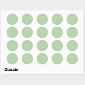 Minimal Pistachio & Cream Welcome Ronde Sticker (Vel)