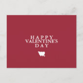 Minimal Plain Basic Eenvoudige Gelukkige Valentijn Feestdagenkaart (Voorkant)