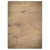 Minimal Plain Houten Foto Bruin Klembord (Achterkant)