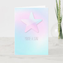 Minimal Pretty Custom Message Star Pastel Rainbow