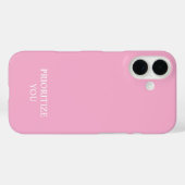 Minimal Prioritize You Quote Dusty Rose Pink Case-Mate iPhone Case (Achterkant (horizontaal))