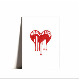 Minimal Punny Happy Valentines Day Feestdagen Kaart