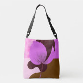 Minimal Purple Flower Tote Bag – Modern Floral Des (Dos)