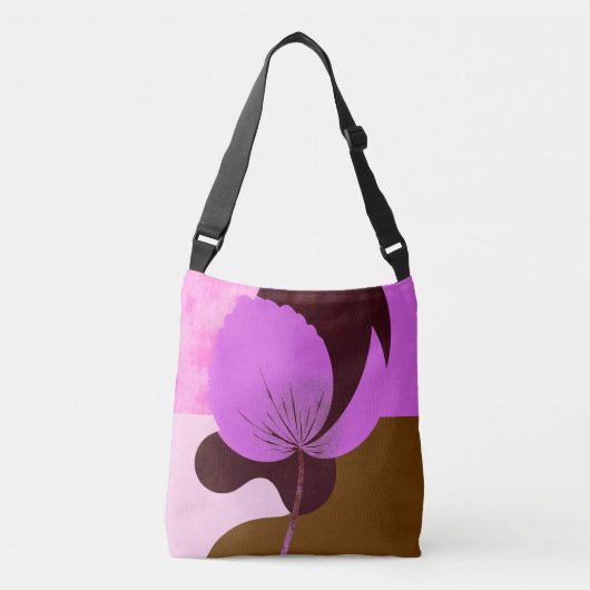 Minimal Purple Flower Tote Bag – Modern Floral Des (Devant)