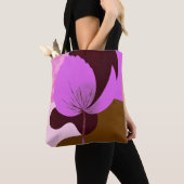 Minimal Purple Flower Tote Bag – Modern Floral Des (De près)