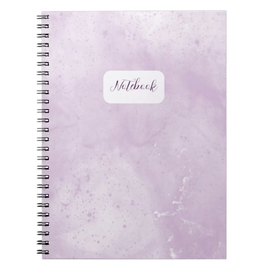 Minimal Purple Marble Notebook Notitieboek (Voorkant)