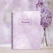 Minimal Purple Marble Notebook Notitieboek
