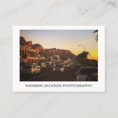 Minimal QR Code Vintage Photographer Visitekaartje (Voorkant)