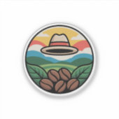 Minimal Rainbow Cloud Decal – Positive Vibes Cute  Sticker (Voorkant)