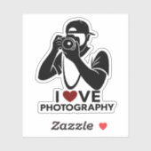 Minimal Red Heart Love Design Kiss-Cut Sticker She (Feuille)