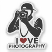 Minimal Red Heart Love Design Kiss-Cut Sticker She (Devant)