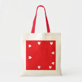 Minimal Red Heart Tote Bag – Cute Love Design (Devant)