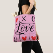 Minimal Red Hearts Love Tote Bag (Dichtbij)