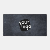 Minimal Retro Neutral Cool Dark Grey Voeg je Logo Bureaumat (Voorkant)
