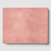 Minimal Rose Gold Modern Bridal Showe Livre d'invi (Verso)