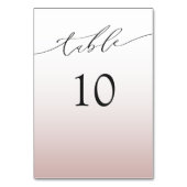 Minimal Rose Gold Wedding  Kaart (Voorkant)