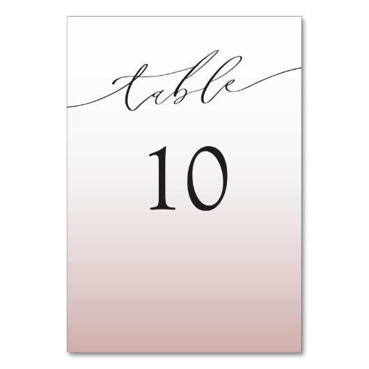 Minimal Rose Gold Wedding Kaart (Voorkant)