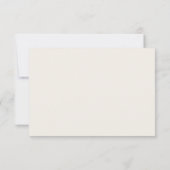 Minimal RSVP Card Elegant Simple Wedding (Dos)