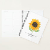 Minimal Rustic Sunflower Personalized Name Script (Devant avec enveloppe)