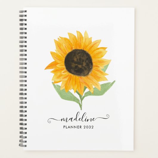 Minimal Rustic Sunflower Personalized Name Script (Devant)
