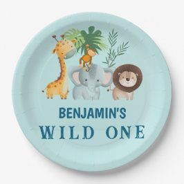 Minimal Safari Wild One birthday party  Papieren Bordje