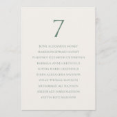 Minimal Sage Green Wedding Seating Chart Bedankkaart (Voorkant)