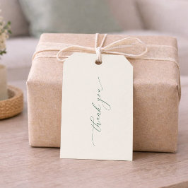Minimal Sage Green Wedding Thank You Favor Tag Cadeaulabel