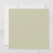 Minimal Sage Wreath Save the Date Kaart (Achterkant)