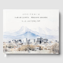 Minimal Salt Lake City Utah Waterverf bruiloft