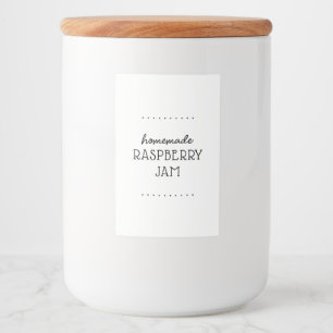 Minimal Script Cottage Food Label Set Voedselcontainer Etiket