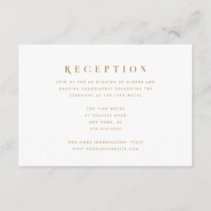 Minimal Script Modern Elegant Details Trouwen Informatiekaartje