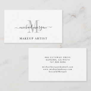 Minimal Script Monogram Grimeur Visitekaartje