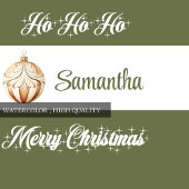 Minimal Script Personalized Christmas Stocking Grote Kerstsok