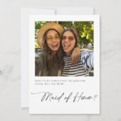 Minimal serez-vous ma servante d'honneur Carte de (Devant)