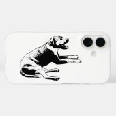 Minimal Side Lounge - Moderne hond Case-Mate iPhone Case (Achterkant (horizontaal))