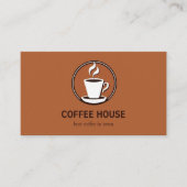 Minimal simple café carte de visite barista (Devant)