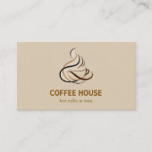 Minimal simple café carte de visite barista (Devant)