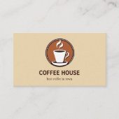 Minimal simple café carte de visite barista (Devant)