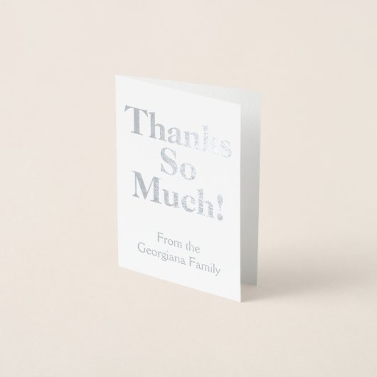Minimal, Simple "Merci Beaucoup !" Carte (Devant)