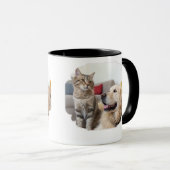 Minimal Simple Pet Mug – Dog & Cat Line Art Design (Devant droit)