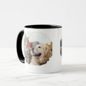 Minimal Simple Pet Mug – Dog & Cat Line Art Design Mok (Voorkant links)