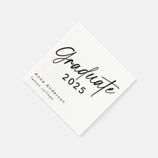 Minimal Simple Script Custom Afstuderen Afstudeerd Servet (Hoek)