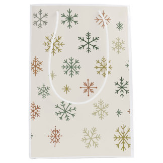 Minimal Snowflakes Seamless Pattern Medium Cadeauzakje